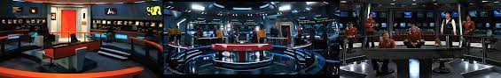Those nacelle pylons are swept so when discovery has different actors playing pike, spock, etc and the bridge is different and more. The New Uss Enterprise Bridge Alongside The Tos And Refit Bridges Startrekdiscovery