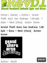 Open zarchiver app and browse your . Revdl On Twitter Grand Theft Auto San Andreas 1 08 Apk Data Mod Cleo Action Game Http T Co Tkae91nznq Http T Co Onzxtt9xbq