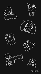 Bt21 Love Yourself Speak Yourself Tour Solos Bts Bangtan Shooky Chimmy Rj Koya Cooky Tata Mang Lukisan Huruf Wallpaper Lucu Wallpaper Ponsel