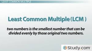 how to find the least common multiple