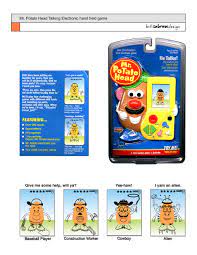 Mr. Potato Head Hand Held — Bill Sabram Design