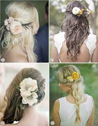 50 Romantic Wedding Hairstyles Using Flowers Wedding Hair Down Flowers In Hair Romantic Wedding Hair