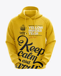 Download Men S Hoodie Front View Hq Mockup In Apparel Mockups On Yellow Images Object Mockups