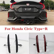 If you want a nice honda civic body kit that full replaces your factory bumpers, then you're in the right place. Parts Accessories 2x For Honda Civic Type R 2016 2021 Car Led Rear Bumper Led Fog Light Tail Lamp Car Truck Parts