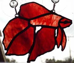 Place the fish into the glass or bowl that you have already filled with tank water. A Betta Fish Faux Stained Glass Glass Fish Stained Glass Projects