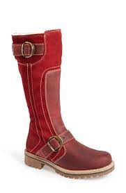 Bos Co Outer City Waterproof Leather Suede Tall Boot Women Red Scarlet Size Bos Co Shoe Net