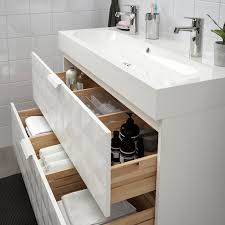 Explorez notre vaste gamme de meubles pour lavabo. Ikea Godmorgon Braviken Bathroom Vanity Resjon White Brogrund Meuble Lavabo Meuble Sous Lavabo Idee Salle De Bain