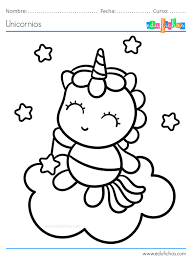 Dibujos De Unicornios Para Colorear Bebes
