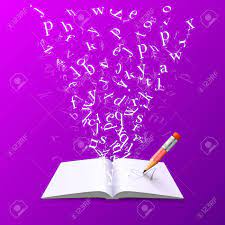 Share & embed libro morado. Libro Con Letras De Vuelo Del Arte En El Fondo Morado Ilustracion Vectorial Fotos Retratos Imagenes Y Fotografia De Archivo Libres De Derecho Image 86446367