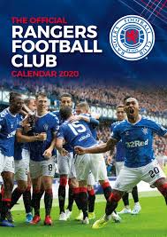 glasgow rangers fc 2020 calendar official a3 month to view