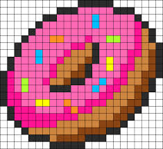 Sprinkles Donut Perler Kandi Pattern Fuse Bead Patterns Diy Perler Beads Perler Bead Art