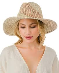 Shop Marcus Adler Women's Packable Panama Hat with Beaded Trim at Beverly  Center in Los Angeles, CA