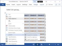 The screenshots come in a word document. Working With Tables Docio Syncfusion