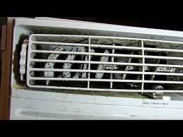 When the air conditioner is turned on it creates moisture which attracts bacteria. Cleaning Mold Out Of A Window Ac Unit Youtube