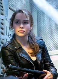 The game of thrones actress has signed on to star in zero dark thirty's jason clarke is in negotiations to play the part of john connor, sarah's son. Leathercult Com Sarah Connor Terminator Genisys Leather Jacket Emilia Clarke Terminator Emilia Clarke Terminator Genisys
