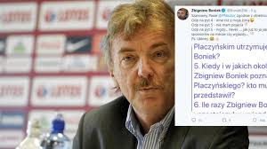 W roli głównej zbigniew boniek, prezes polskiego związku piłki nożnej w rozmowie z paulina prezes polskiego związku piłki nożnej zbigniew #boniek , brązowy medalista mistrzostw świata 82'. Boniek Zlekcewazyl Dziennikarza Gazety Polskiej Nisztor Osmiesza Pan Siebie Pilka Nozna Sport Pl