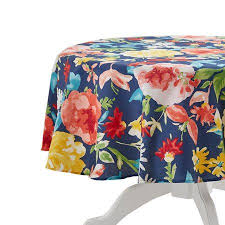 The Pioneer Woman Fiona Floral Tablecloth 70 Round Walmart Com Floral Tablecloth Pioneer Woman Table Cloth