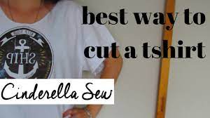 How to cut tshirt neck. Best Way To Cut A Tshirt Cut Off Collar And Make Sleeves Shorter Easy T Shirt Diy Cutting Youtube