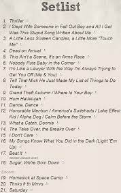 Fall Out Boy Setlist So Exciting Disenos De Unas List