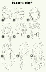 Hairstyle Adopt Text Woman Girl Hairstyles How To Draw Manga Anime Drawings Drawing People Manga Drawing