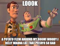 Reaction to nero s video meme. Look A Potato Flew Around My Room A Potato Flew Around My Room Know Your Meme
