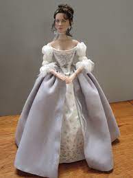 Claire Fraser In Her Wedding Gown Made By Becky Unger Beautifully Detailed Taking Over 50hrs To Hand Embroider Historical Dresses Barbie Bride Doll Dress