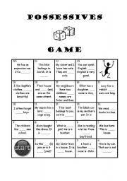 Possessive Adjectives Games For Classroom Google Search Ingles Escuela