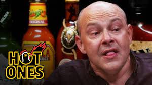 Rob Corddry Cries Real Tears Eating Spicy Wings Hot Ones Spicy Wings Hot Chicken Wings Hot