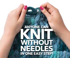 Ribbon yarn, ladder yarn, braided yarn, and regular yarn. Loop Yarn Finger Knit Without Needles And More Joann