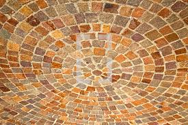 Radial mosaic tiles, vector of abstract circular pattern of the pixel effect dome. Circular Mosaic Tile Pattern Background Photo Lightstock