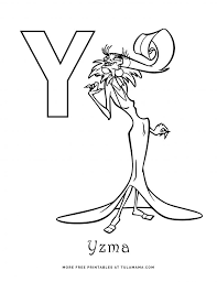 Get hold of these colouring sheets that are full of the emperor's new groove images and offer them to your kid. Free Printable Disney Alphabet Coloring Pages Tulamama