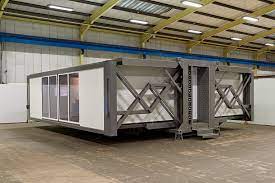 These structures unfold themselves in less than 10 minutes to reveal approximately 689 square feet of modern. It S Finally Here Living In A Mobile Home At The Push Of A Button