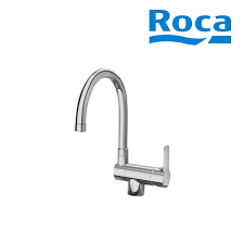 mitigeur evier a bec haut rabattable chrome l20 roca a5a8209c00 vita habitat