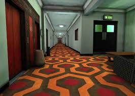Interior Products Modern Trends Cool Designs Color The Shining Orange Geometric Carpet Overlook Hotel The Shining Geometric Carpet