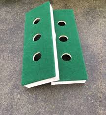 Playing area · two washers platforms should be placed on a flat surface, with the front edges 10 feet apart. Sporting Goods 3 Hole Washer Toss Game Boards Set Washers Usa Made Slim Other Sporting Goods
