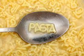 It's usually about half a cm in . Alphabet Letters In Spoon Spell Out Pasta Alphabet Soup Pasta Close Up Stock Photo Picture And Royalty Free Image Image 41945370