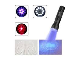 Loftek Multifunctional Led Flashlight With With White Light Uv Light Red Laser Great Detector For Pet Urine Bed Bugs And Torch Spot Scorpions Newegg Com