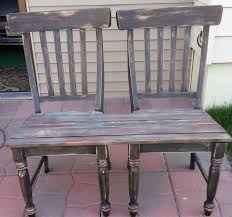 Patio Bench Made From Chairs Old Chairs Repurposed Furniture Woodworking Bench