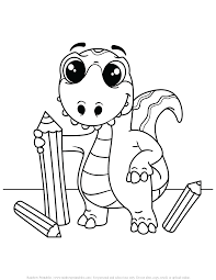 Dinosaur coloring pages for toddlers. 20 Free Super Cute Dinosaur Coloring Pages For Kids Rainbow Printables