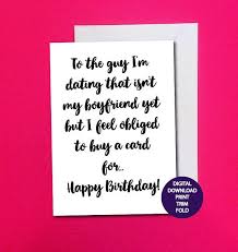 Dating Birthday Card Dating Card Digital Download New Etsy Cards For Boyfriend Birthday Cards Cards