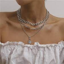 Primrose sterling silver round box chain necklace. Buy Double Layer Lock Chain Necklace Link Chain Padlock Pendant Necklace Women Aesthetic Jewelry At Affordable Prices Free Shipping Real Reviews With Photos Joom