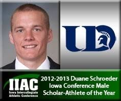 Dubuque's Wyatt Hanus Named Duane Schroeder IIAC Male Scholar-Athlete of  the Year