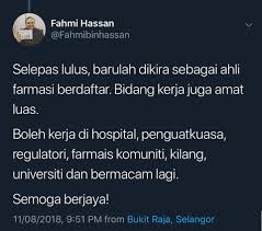Saat ini fakultas farmasi ump menawarkan 3 program studi (prodi) unggulan yaitu prodi sarjana (s1) farmasi, program profesi apoteker, dan magister (s2) ilmu farmasi yang raniaberhasil mendapat medal emas dalam kompetisi sains indonesia (ksi) 2021 tingkat nasional di bidang bahasa inggris. Minat Nak Jadi Ahli Farmasi Pelajar Bakal Ambil Spm Kena Tahu Ini Remaja