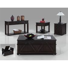 Living room makeover stacked trunk end table pinterest, source: Progressive Foxcroft Storage Coffee Table Trunk In Dark Pine T437 17