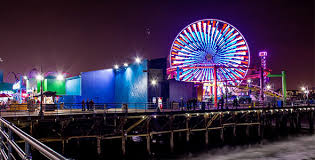 Santa monica pier at night. Santa Monica Pier Pacific Park At Night By Emericlb Videohive