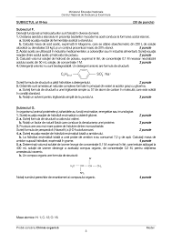 J'ai un exercice en chimie organique, mais il y a deux question pour lesquelles j'ai un doute. Bacalaureat 2019 Modele De Subiecte Si Barem Chimie Organica Bacalaureat