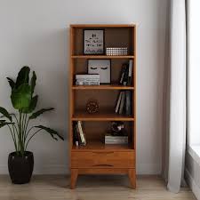 Check spelling or type a new query. Wyndenhall Pearson Solid Hardwood 60 Inch X 24 Inch Mid Century Modern Bookcase With Storage 24 W X 16 D X 60 H Overstock 13688459 Walnut Brown