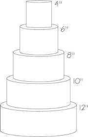 4 Tier Wedding Cake Template Cake Sketch Cake Templates Cake Drawing