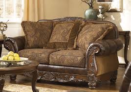 Fresco Durablend Antique Love Seat Evansville Overstock Warehouse Antique Living Rooms Royal Furniture Furniture