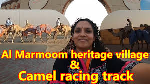 Camel racing has been deeply rooted in emirati culture for thousands years. Camel Racing Track Al Marmoom Heritage Village Malayalam Vlog Youtube